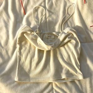 White Small tank top crop